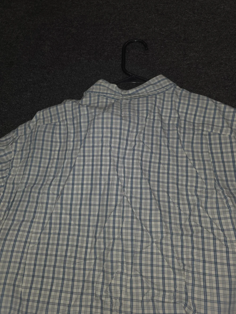 Polo Jeans Co Ralph Lauren Men’s Blue Plaid Short-Sleeve Button-Down Shirt